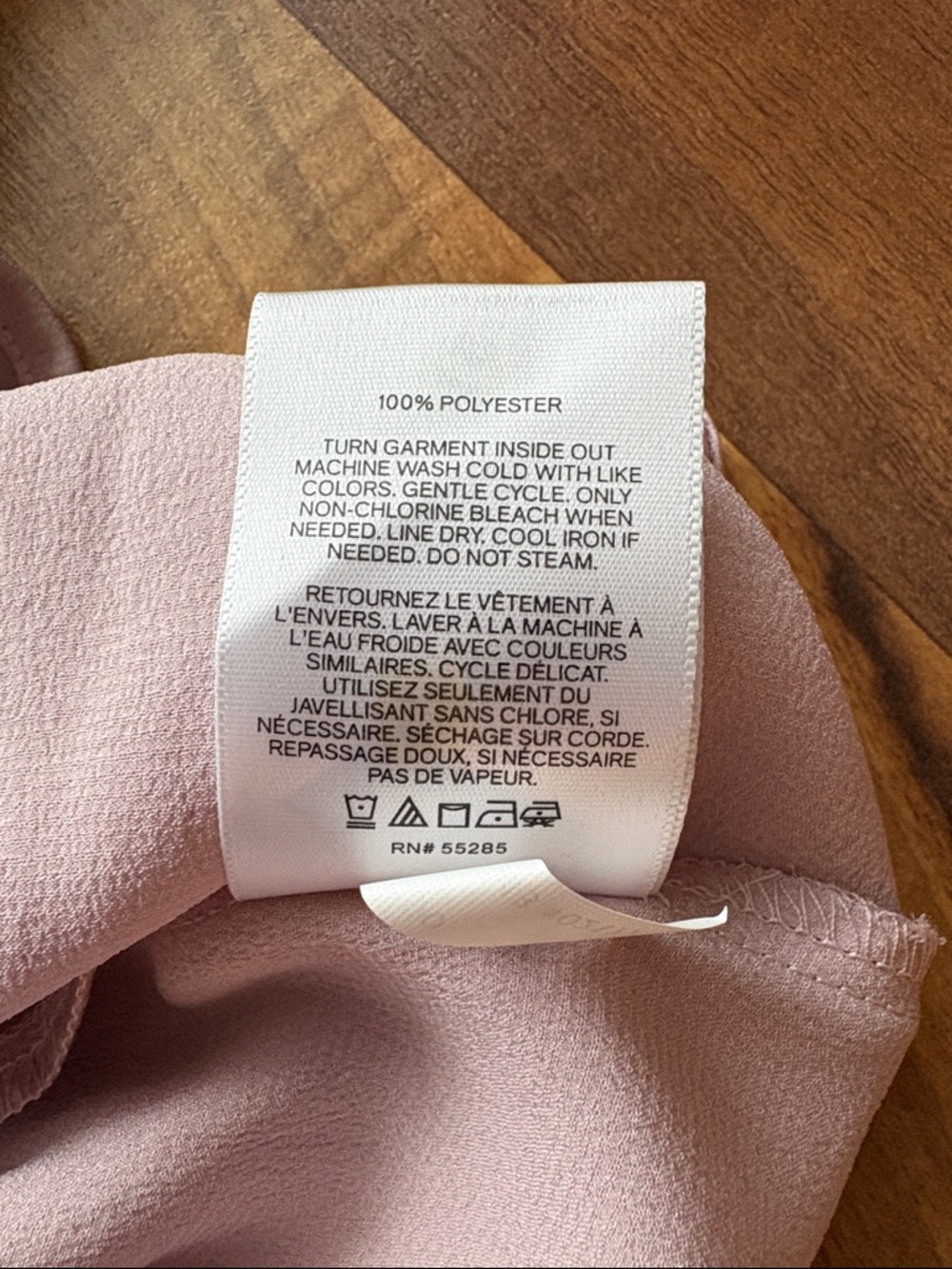 Express Women's Light Blush Pink Ruffle Collar Button-Up Blouse NWT - Picture 11 of 11